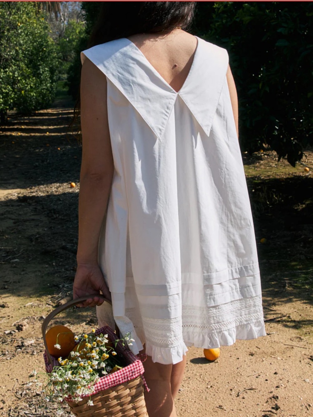Lisa Says Gah White Sailor-Collar Mini Dress - Picture 3 of 6